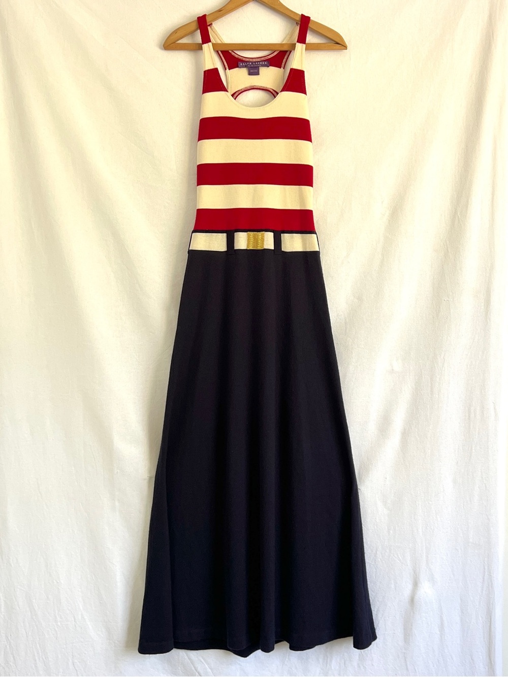 VTG Ralph Lauren Purple Label maxi dress Italy 100% Cashmere M Runway Y2K - Picture 7 of 14